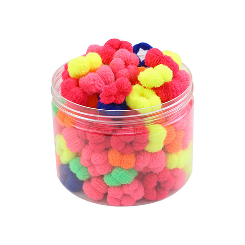 Colorful towel ring rubber band for girls and children, baby hair band, hair tie, no damage to hair, good elasticity