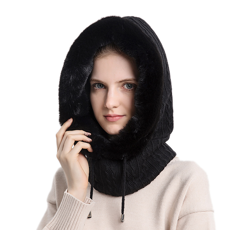 9876 Cross-border Winter Hat, Outdoor Riding Hood, Cold-proof Ski Cap, Warm Bib, Face Mask, One-piece Cold-proof Hood
