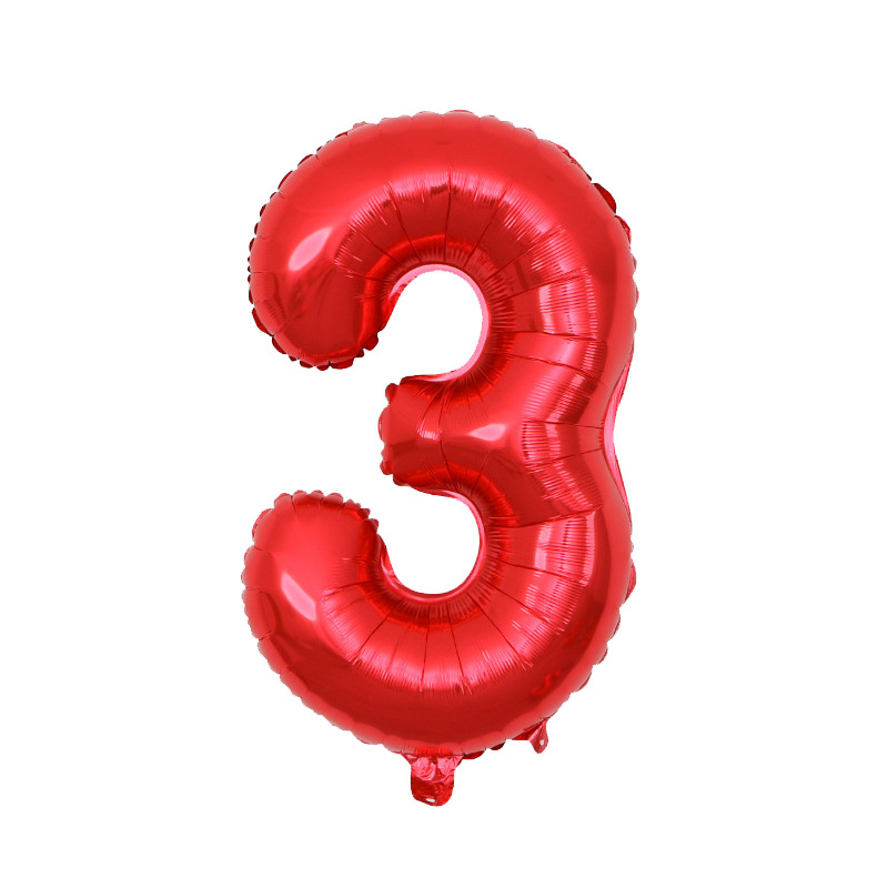 Versión americana verde digital flotante vacío globo de película de aluminio 32 pulgadas oro medio globo digital 34 pulgadas globo decoración al por mayor