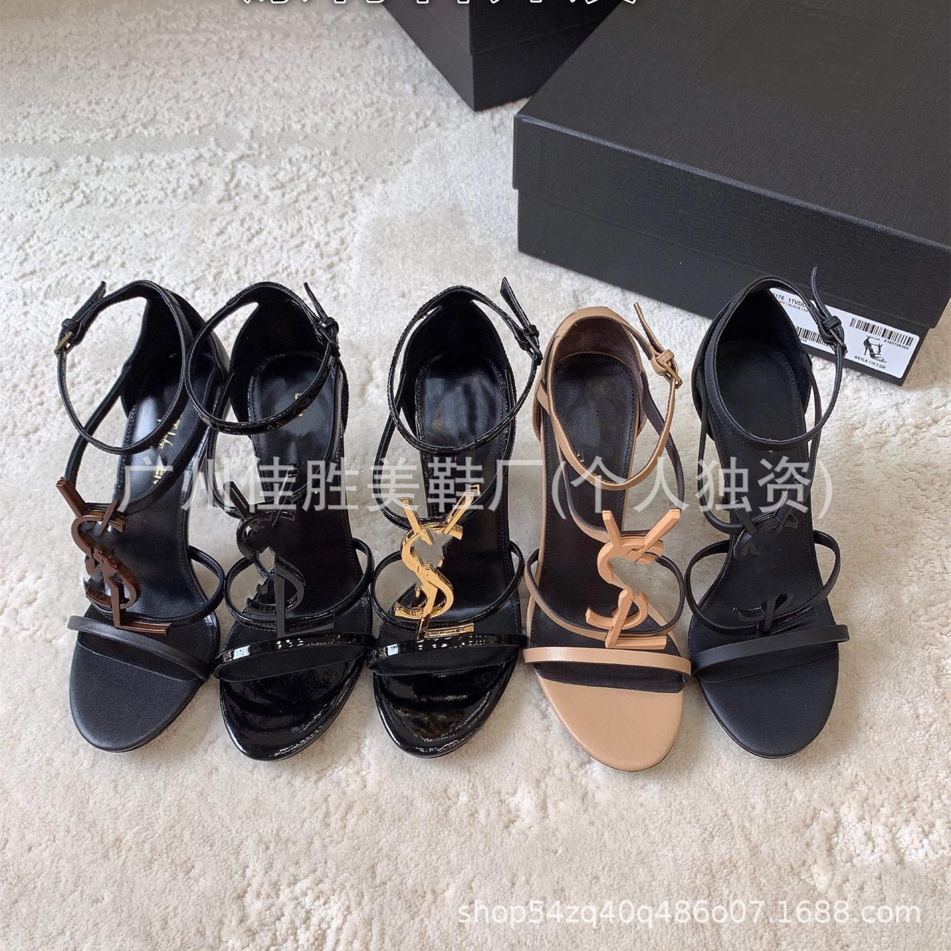 Summer sandals with a strap stiletto heels