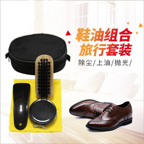 Shoe polish set, leather care set, genuine leather conditioner, black shoe brush set, shoe polish, shoe brush