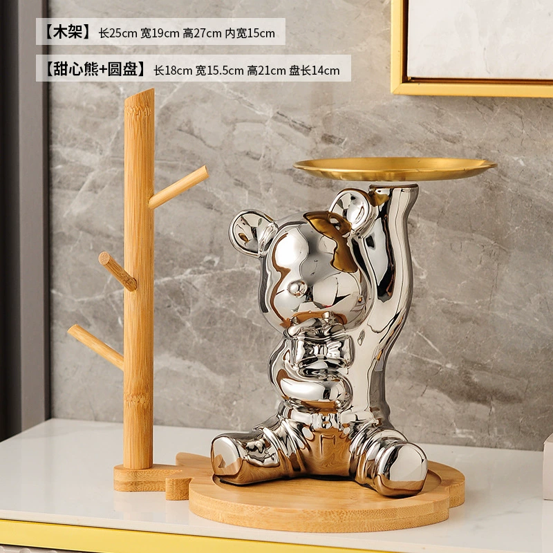 Storage system for keys, ceramic decorations for living room, light luxury style