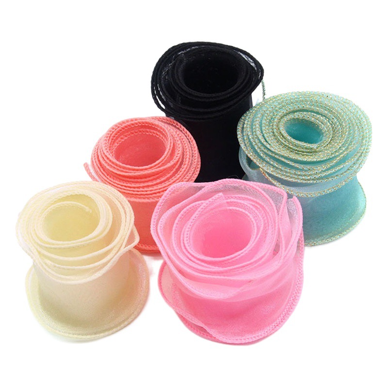 Cintas de hilo de cola de pez 4cm embalaje de flores embalaje de caja de regalo de pastel arco de regalo decoración cinta