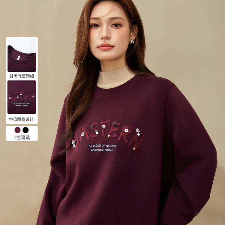 [Ленивый ветер темперамент, дикий тонкий свитер с круглым вырезом