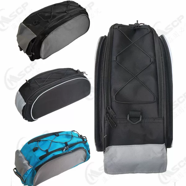 Bicycle rear tail bag multi-purpose mountain bike rear shelf bag carrying bag satchel riding equipment