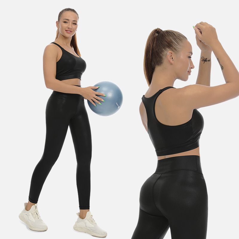 Oumi clothing outdoor sports bra fitness suit yoga underwear sling elastic tights liquid