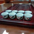 宝丰陶瓷工厂批发中式陶瓷功夫茶具 家用陶瓷小茶杯 青瓷公鸡茶杯