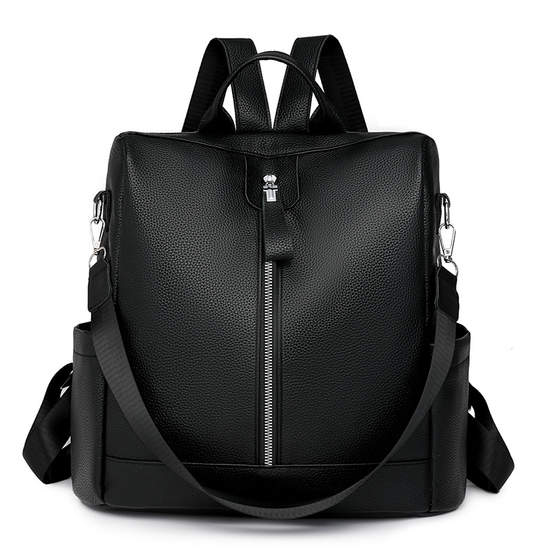 Mochila antirrobo multiusos para mujer 2024 nueva mochila escolar de moda impermeable color sólido mochila de viaje salvaje al por mayor