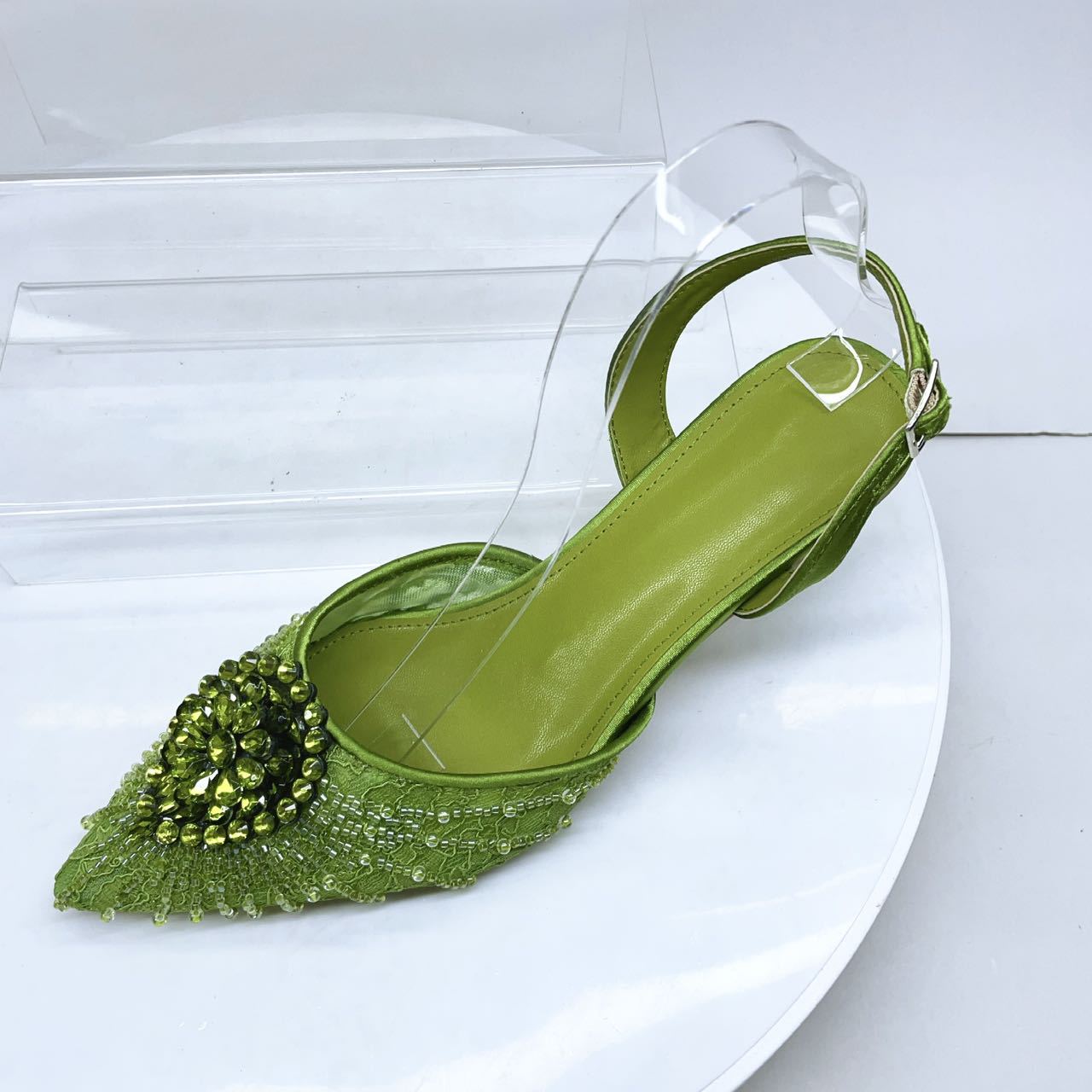 Damen Stiletto Sandaletten Mit Strass Und Clutch Set_voghion.com