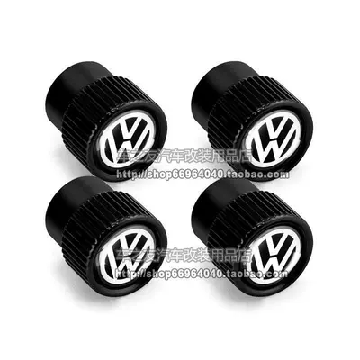 Scirocco Golf Car Tire – valve - black-volkswagen-valve-black-4-pieces