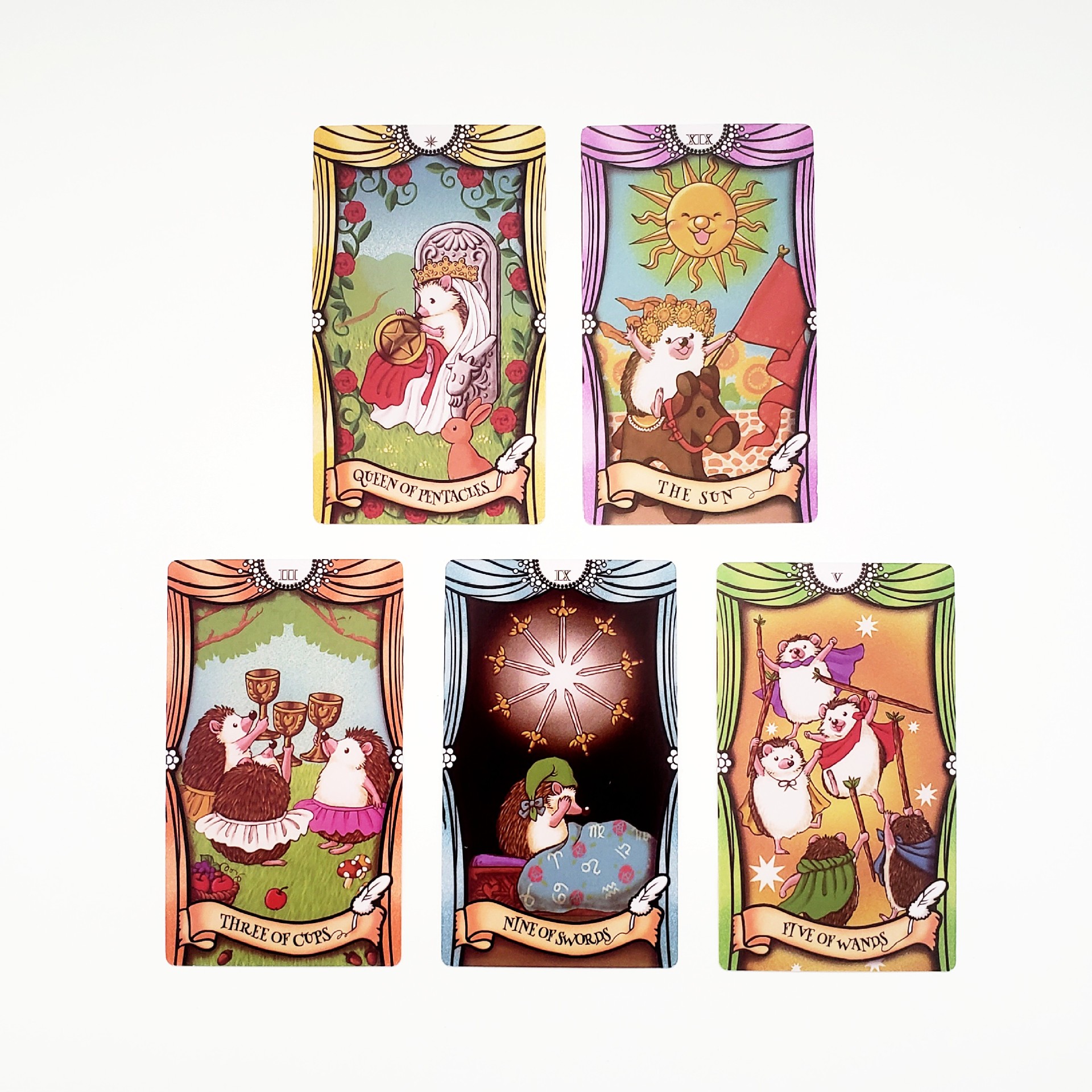 Hedgehog Tarot Board Game For Party Fun_voghion.com