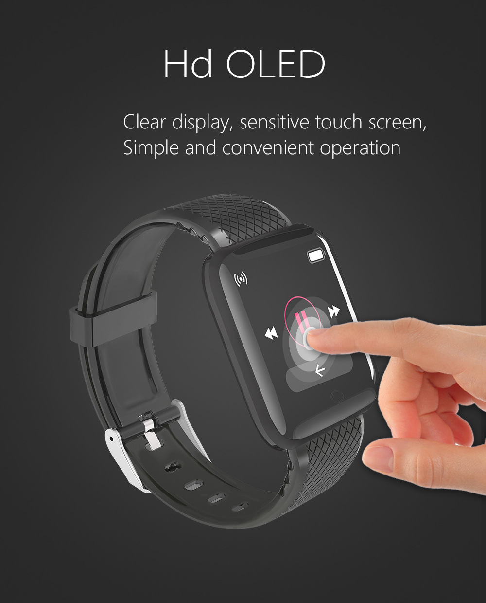 Smart Bracelet With Colour Screen And Information Reminder_voghion.com