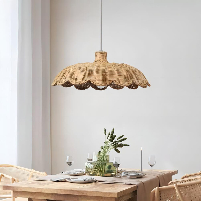 Nordic style rattan lamp shade home Restaurant Zen tea room hand-woven chandelier Hotel B & B vintage bamboo lamp Nordic style rattan lamp shade home Restaurant Zen tea room hand-woven chandelier Hotel B & B vintage bamboo lamp