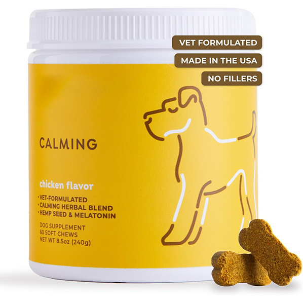 Cross-Border Hot-Selling Dog Calming Chewable Tablets Calming Dog Food Supports Customization O Em