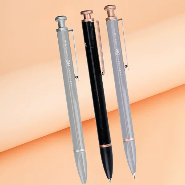 Metal Gel Pen Press ballpoint pen heavy feel stainless steel copper water pen signature pen high-end business gift lettering