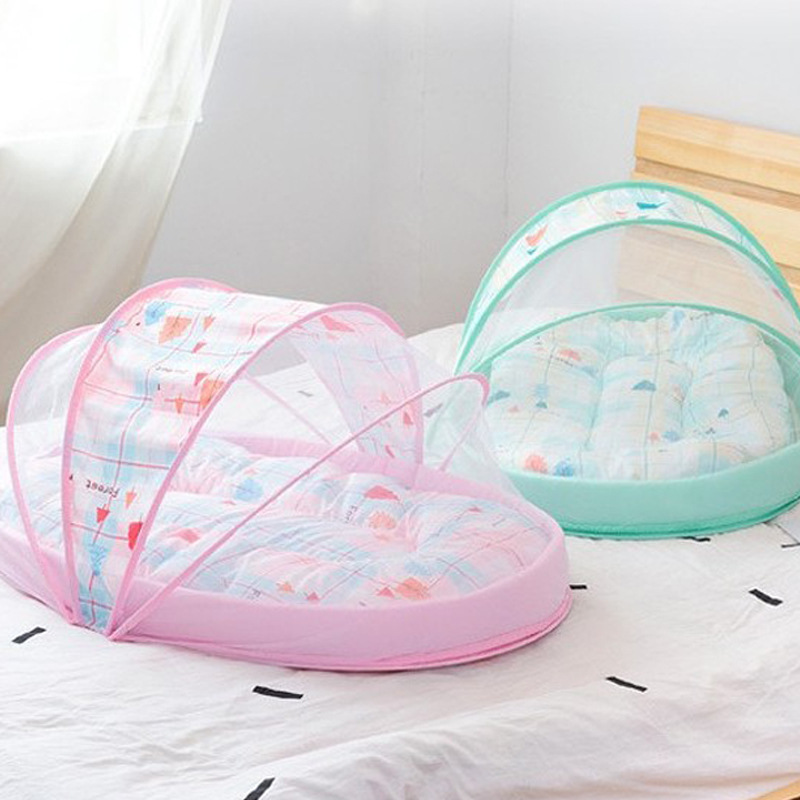 便携式可拆卸儿童蚊帐床婴儿免安装带棉垫防蚊罩宝宝仿生床蚊帐