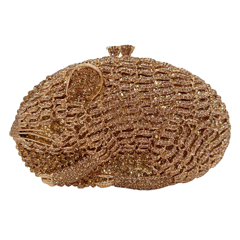 Clutch bag cross-border nuevo ratón diamantes bolsas de cena bolsas de cena de fiesta de diamantes bolsas de mano de mujer duro