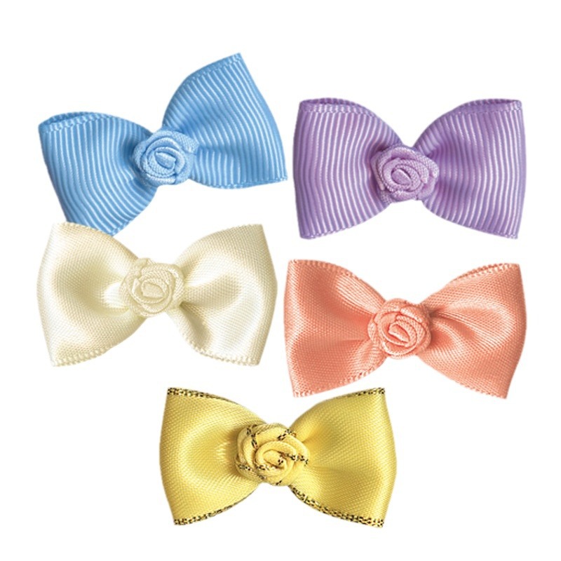 Yao ming cinta 4cm de ancho arco mano caja de regalo accesorios de embalaje accesorios para el cabello zapatos y sombreros decoración mariposa nudo plano