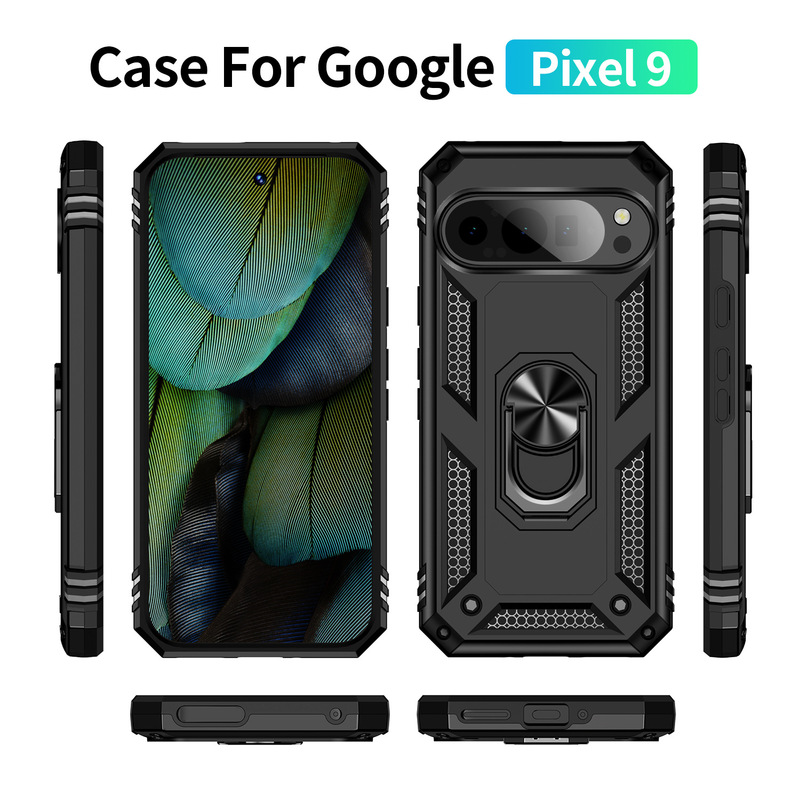 Suitable for Google Pixel 10 Pro XL Military-Grade Shockproof Phone Case, Pixel 9 Magnetic Stand, Google 7A Protective Cover