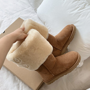 ǧ���ͬ����Ƥëһ�wѩ��ѥŮ�����ӽq������ů�|����Ͳ�^ϥ��ѥ