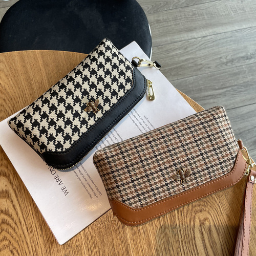 Clutch bag canvas temperament hand bag women's small bag coin purse clutch bag can hold mobile phone fashion 2024 new style exquisite