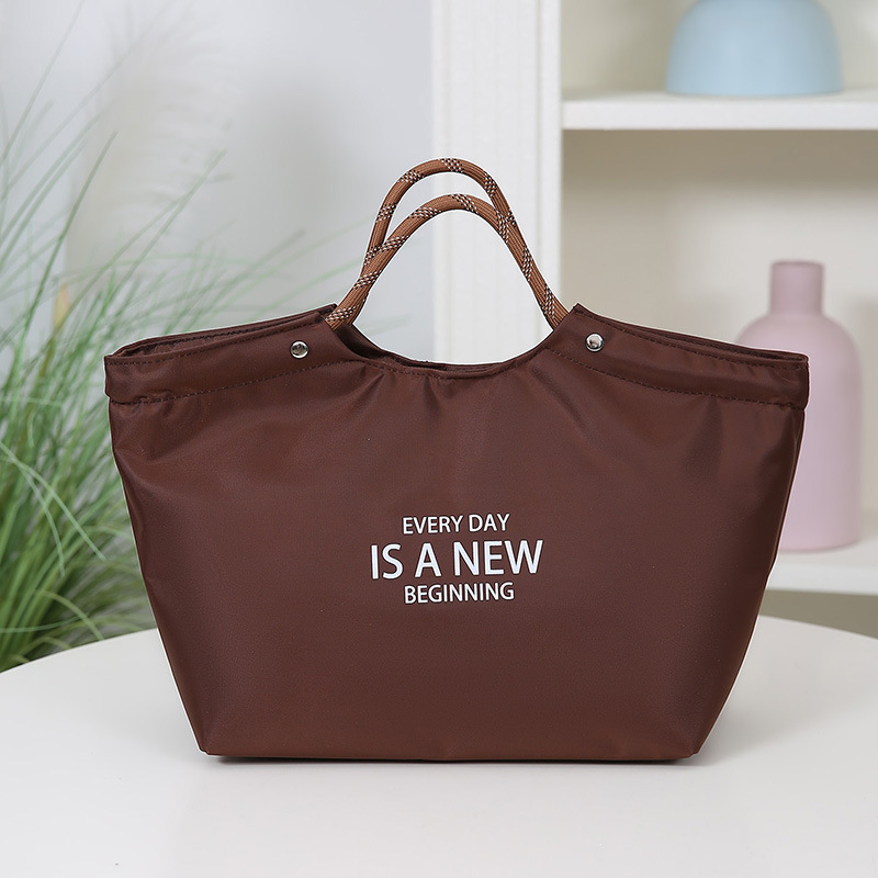 Bolsa de mano de ocio de gran capacidad para salir a prueba de salpicaduras de usuario real bolsa de mamá de oficina bolsa de almuerzo de aislamiento
