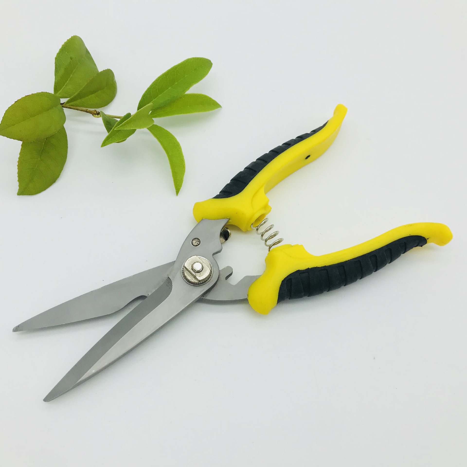 舒适塑料手柄不锈钢多功能工具剪刀铁线剪刀树枝剪刀