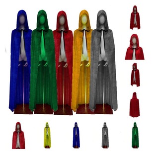20.23 million Halloween cloak velvet cloak European and American medium and big children unisex spring and summer thin hooded lace-up clothing
