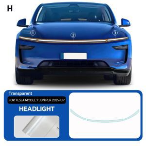 for Tesla — Tesla Car paint protective film - model-y-front-headlights-tpu-film-no-specification