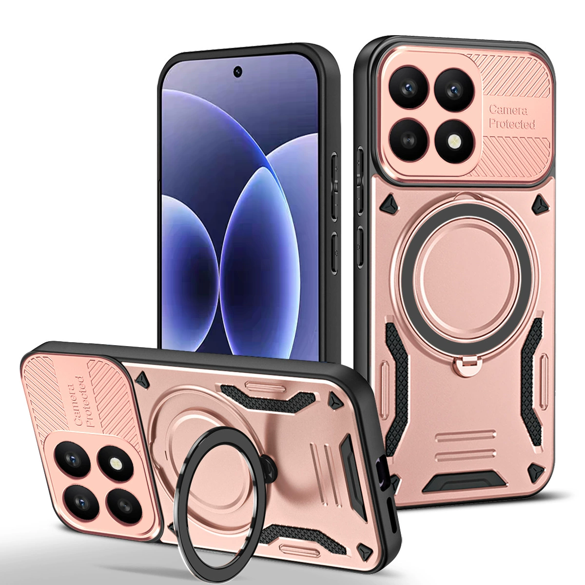 Чехол для телефона, совместимый с Xiaomi, кольцо, трубка, защитный чехол