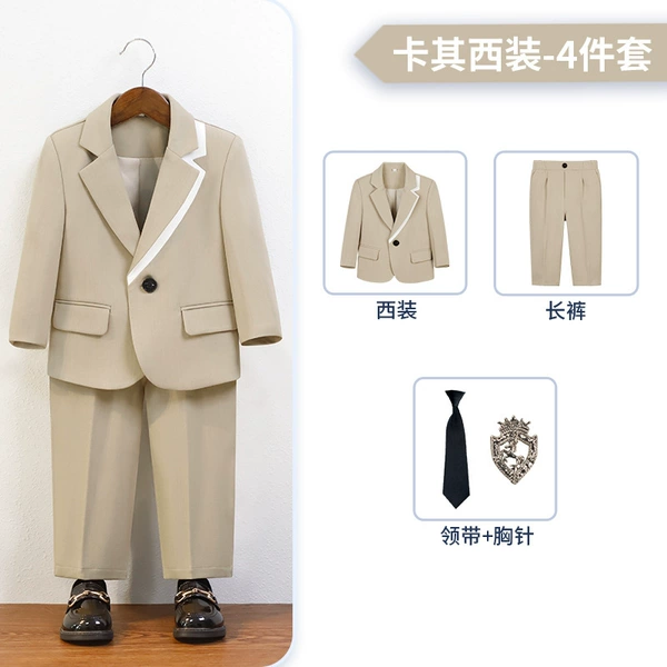 Set, jacket, trousers, brooch, tie