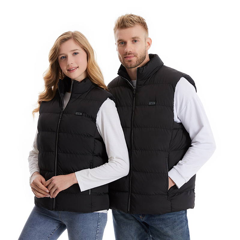Cross-Border Winter New Smart Heating Vest USB Constant Temperature Electric Heating Vest 4-Control 26-Zone Warm Men and Women Same Style