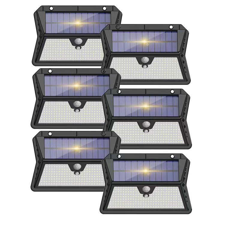 Solar al aire libre 283LED iluminación recargable impermeable casa patio exterior pared infrarrojos Cuerpo Humano inducción lámpara de pared
