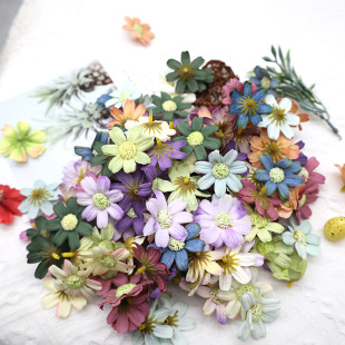 Daisy artificial bouquet fresh Dutch chrysanthemum living room decoration wedding chrysanthemum fake dried flower decoration silk flower wholesale