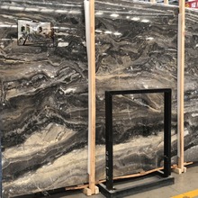 创意款大理石背景墙威尼斯棕石材灰色生产加工定制高端大理石纹