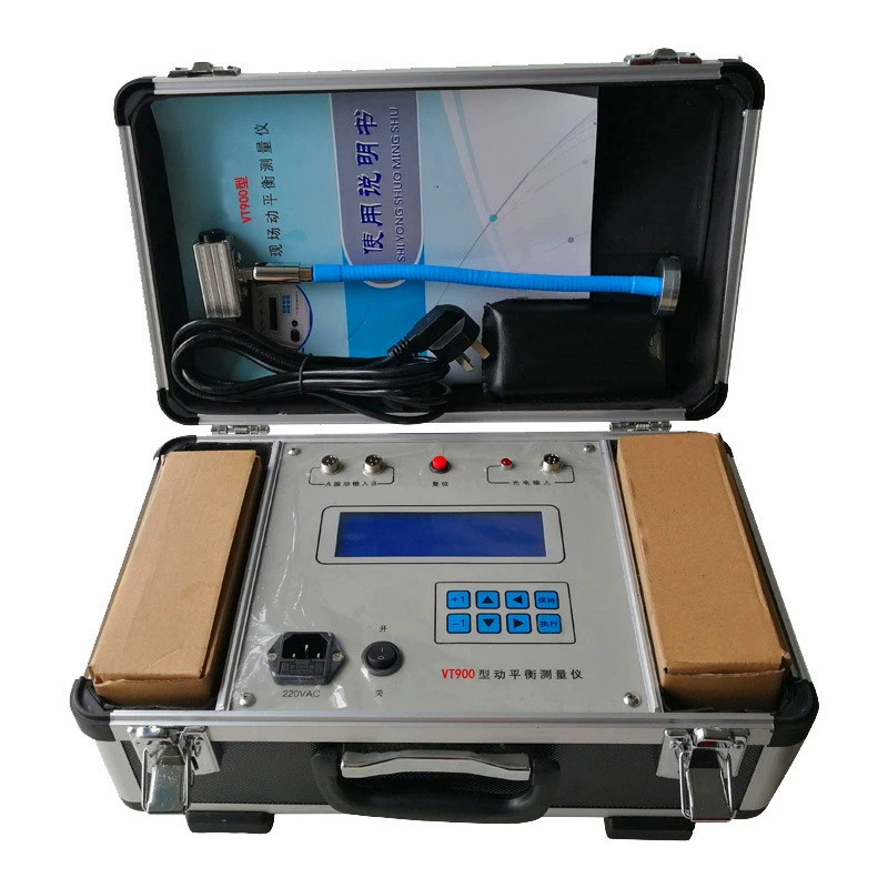 VT900 Полевой динамический балансировщик Портативный измерительный прибор динамического баланса Вращающийся механический тестер баланса