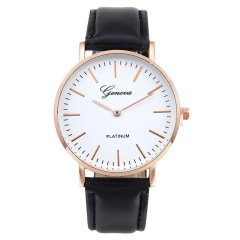 GENEVA Geneva Strap Watch Two-Handed Men's Watch Women's Watch Student Quartz Watch