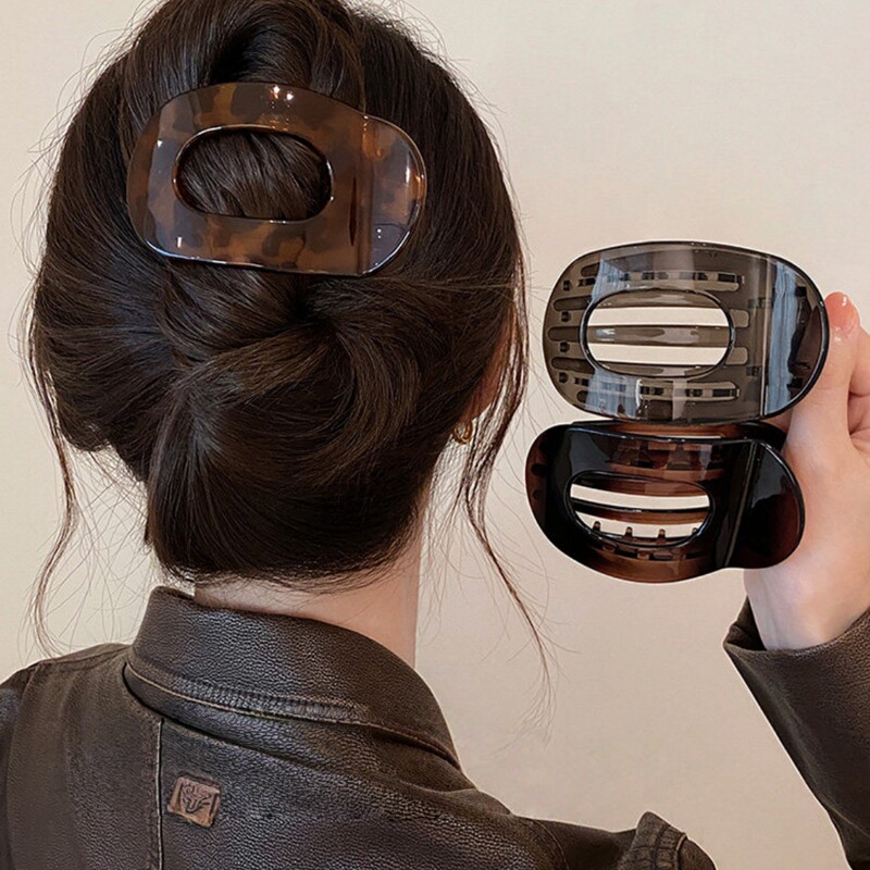 Vintage Lazy Style Hair Clip for the Back of the Head, Shell-Shaped Hairpin for Women, 2026 New Model, Elegant and High-End Duckbill Clip