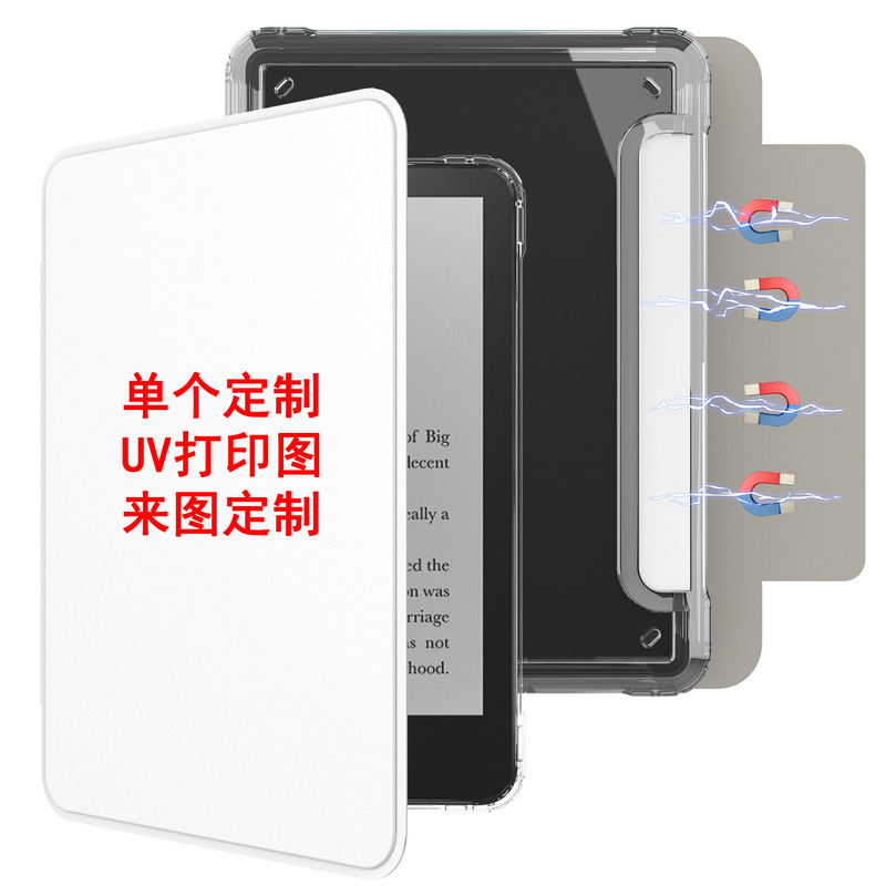 Customized Magnetic Detachable Protective Case for Kindle Kpw1/2/3/4/5/6 Leather Case 11Th Generation Youth Version