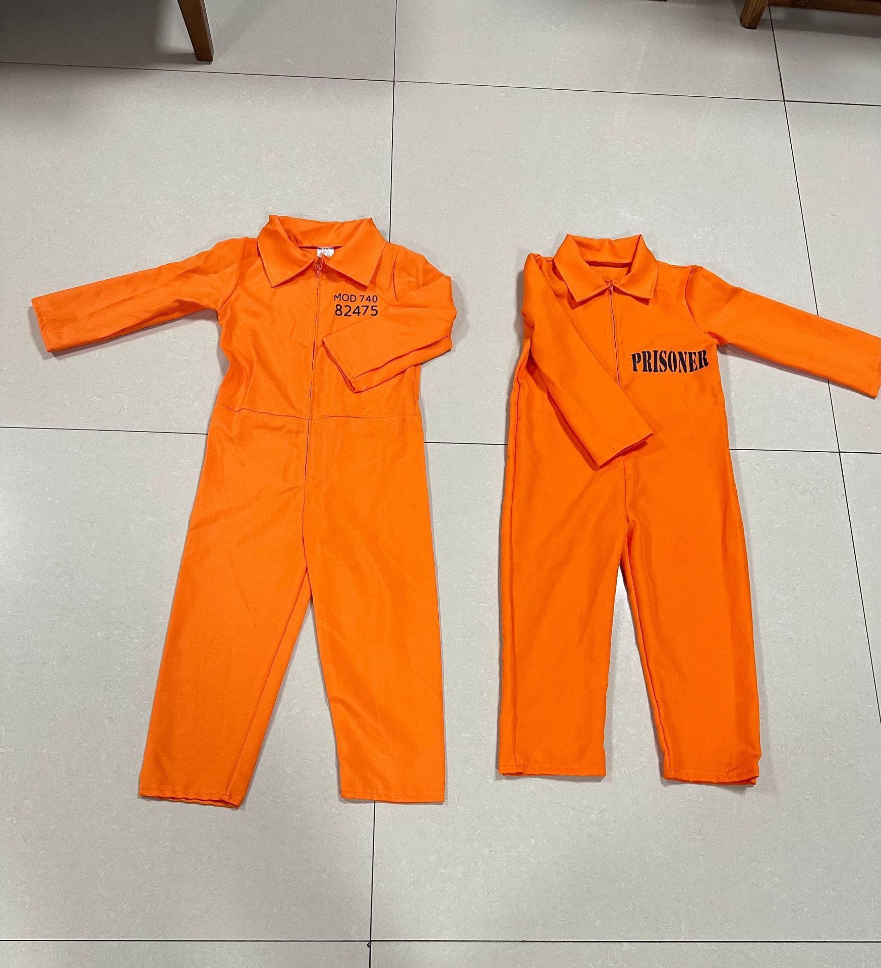 万圣节舞会演出服囚犯服表演服装 儿童美国监狱 prisoner印花囚服-阿里巴巴