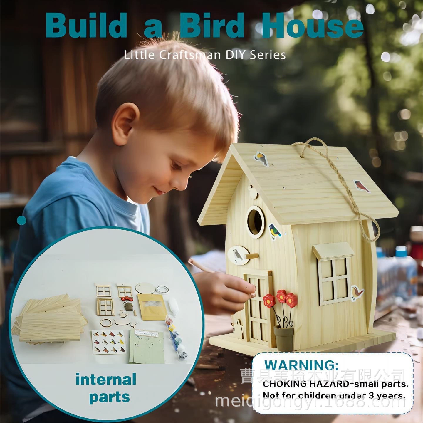 Деревянные птичьи дома для детей DIY граффити на открытом воздухе подвесные декоративные подвески для птиц массивные деревянные ящики для размножения