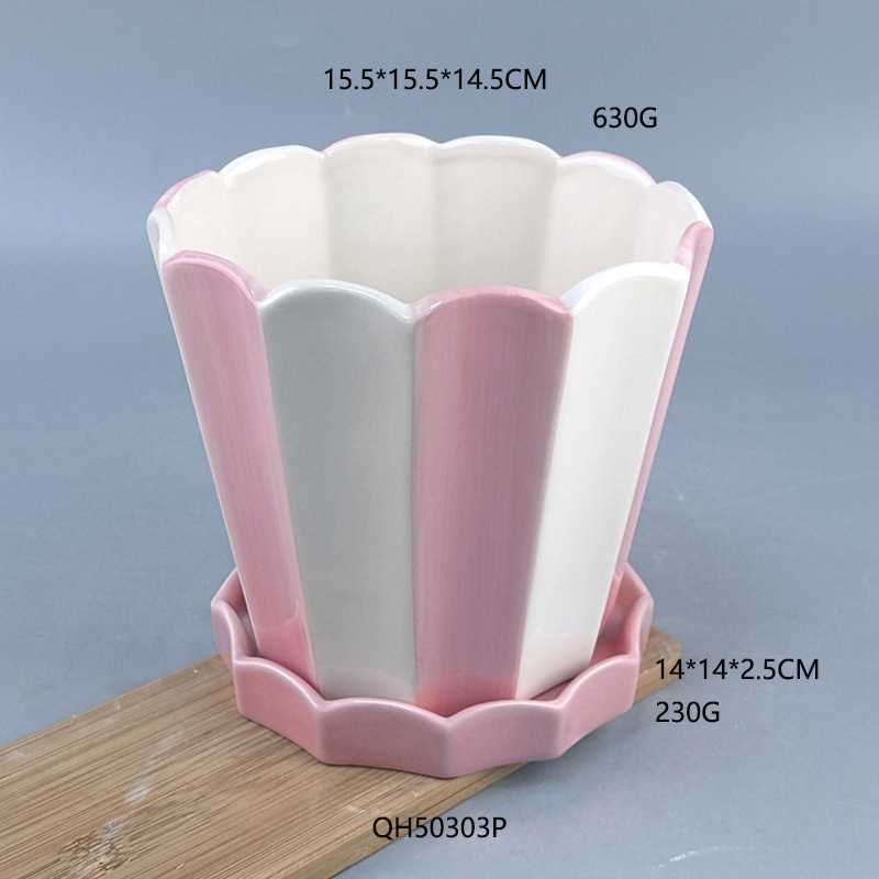 Cerámica blanca pura porcelana cruzada Europa y América porcelana blanca botella de flores regalos de animales carnosos hechos a mano pura moderna y simple