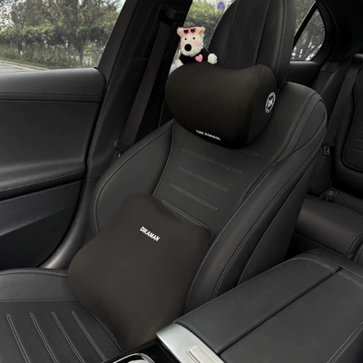 New Model Car Headrest Memory: Headrest - pink-heart-mirror-m-black-sweater-west-highland-left-black-neck-pillow-lumbar-support