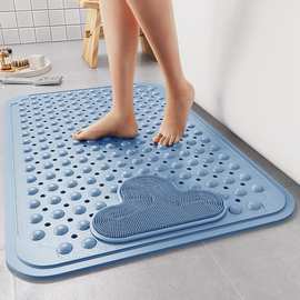 浴室防滑垫淋浴房卫生间洗澡垫子儿童防摔脚垫子环保TPE按摩地垫