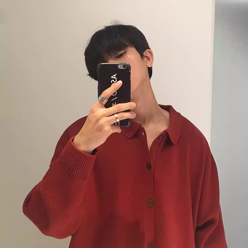 【Clearance】Korean Style Casual Retro Collar Pullover Knit Sweater Jacket