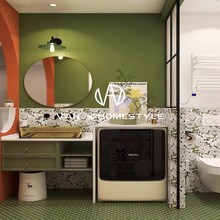 新款 摩洛哥复古卫生间小花砖 网红牡丹瓷砖浴室厨房墙砖厕所地砖