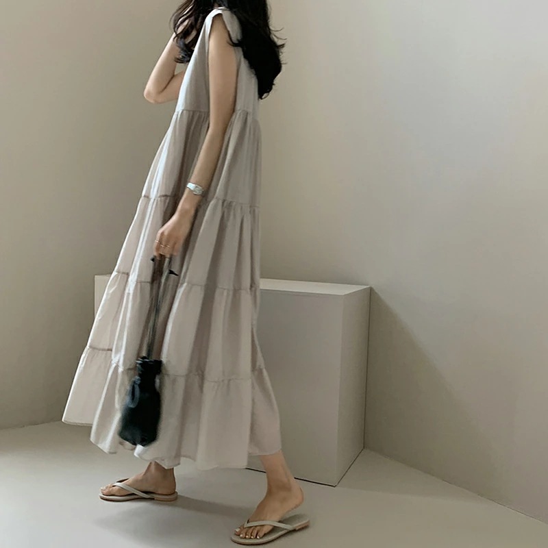 Japanese shiffon beach dress
