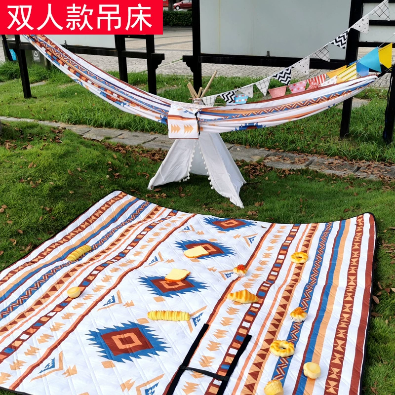 Защита от разрыва на открытом воздухе 240T Chunya Textiles знаменитый принт ветра клевер Qianlu Yingyan Wild Ying двойной подвес