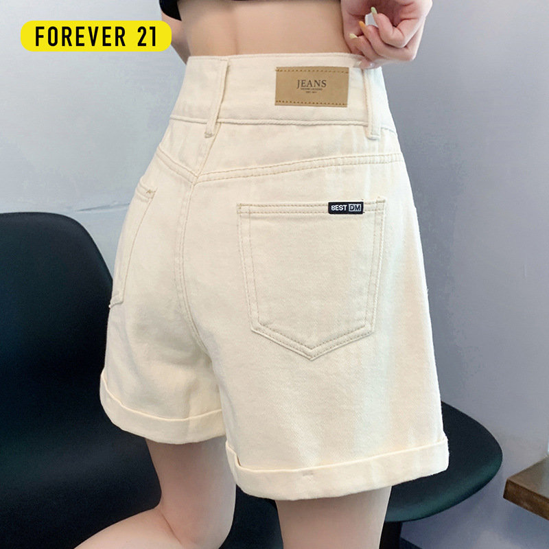 女性用ホワイトデニムショートパンツ2025年夏トレンディで多用途な新しいルーズハイウエストAラインホットパンツ小柄な人向け|undefined