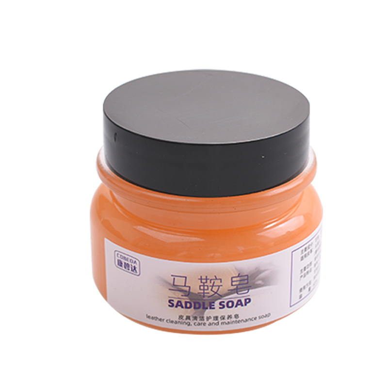 En stock al por mayor de cuero jabón de limpieza ruibarbo botas piel mate cuidado de limpieza descontaminación crema silla de montar jabón crema de descontaminación para la generación del cabello